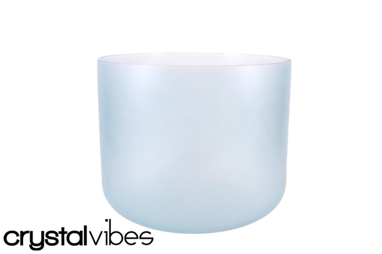 432 Hz Perfect Pitch Aquamarine Fusion Translucent Quartz C# Note Crystal Singing Bowl 7" #Cc7csm30 11000755