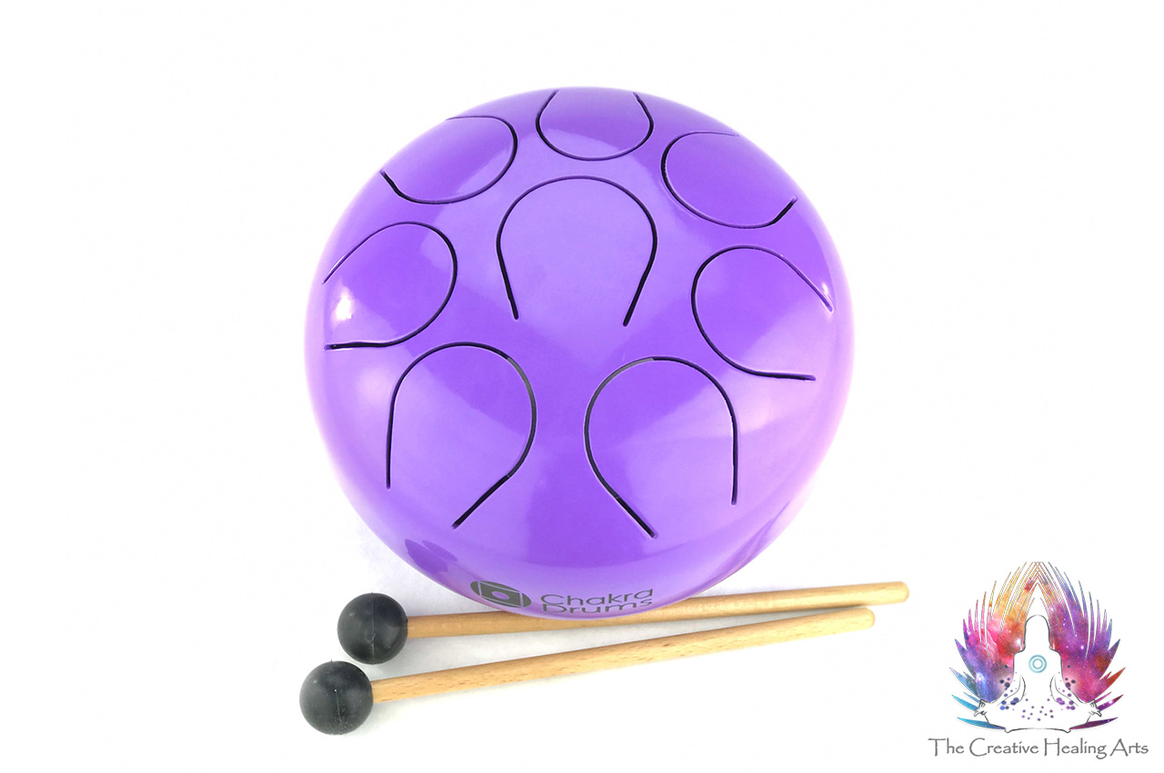 Chakra Drum 432 Hz Logo Purple 7.5" X 4"